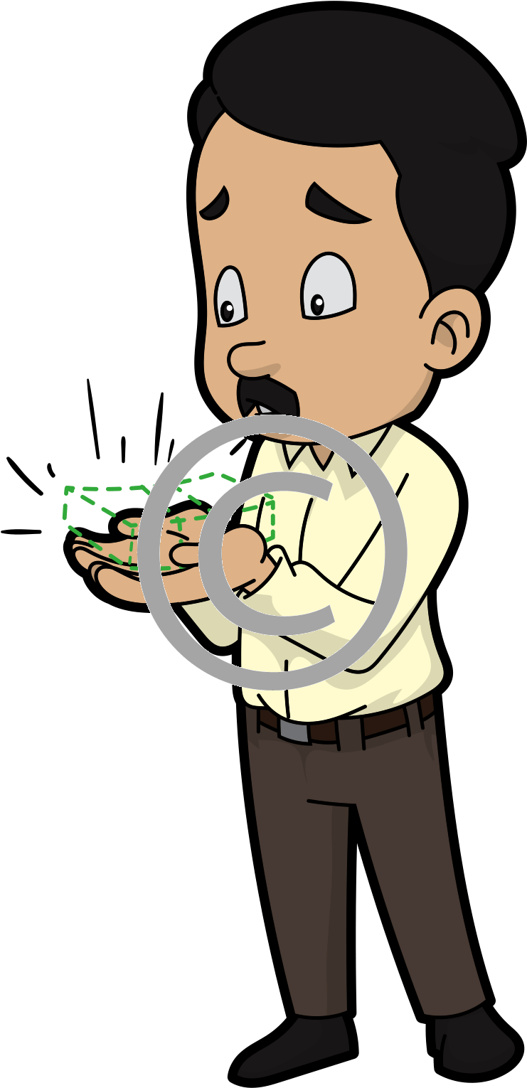 Men Without Money - Cartoon (903x1650), Png Download