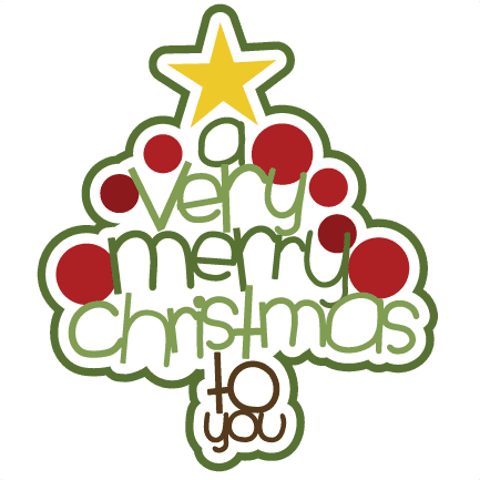 Beautiful Christmas Clipart Banners Merry Christmas - Merry Christmas Clipart Cute (432x432), Png Download