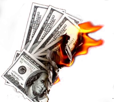 What It Feels Like To Apply To Medical School - Money On Fire Transparent (400x359), Png Download