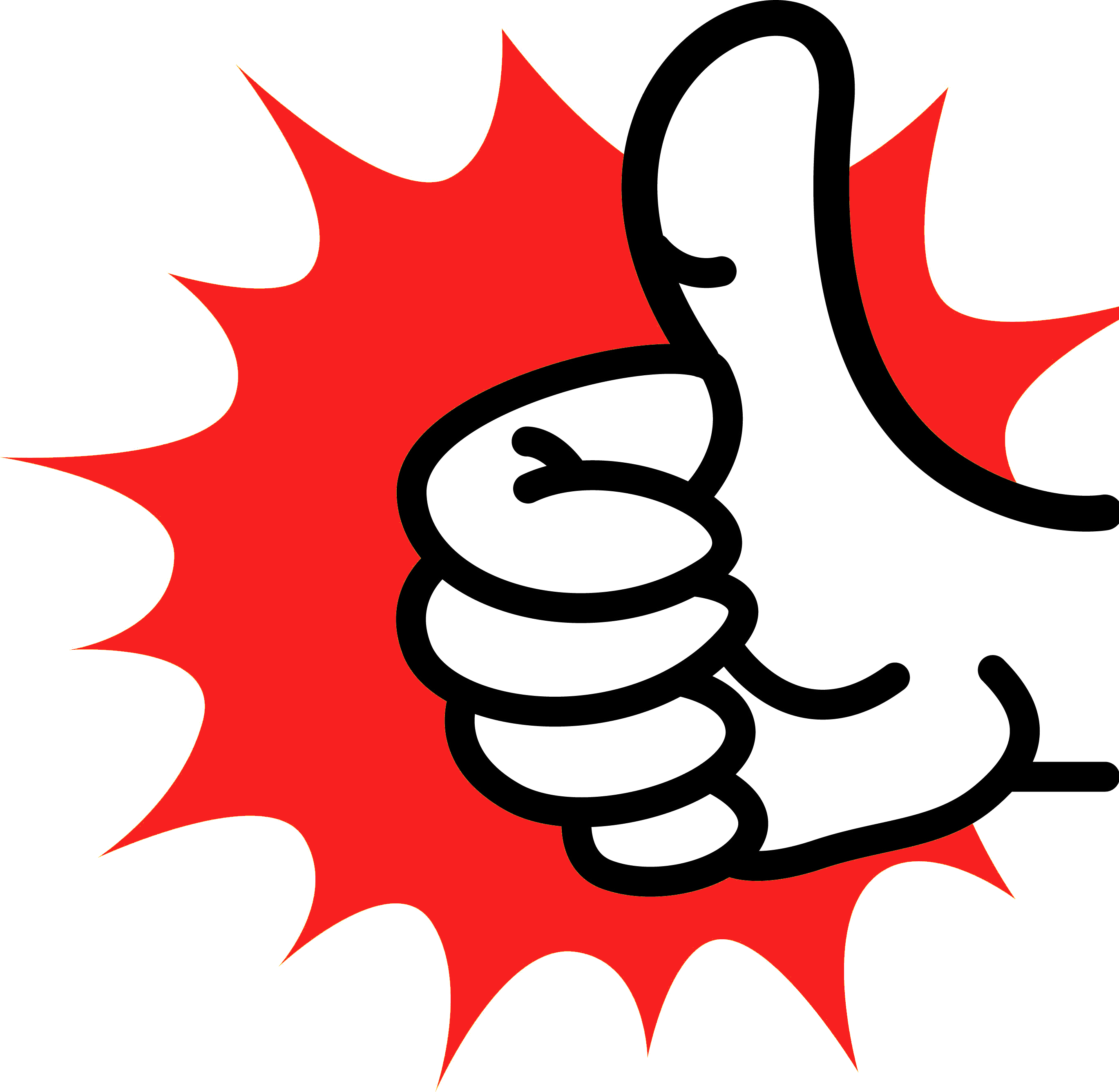 Thumbs Up Transparent Background - 12 X Baofeng Bf-888s Uhf 400-470 Mhz 5w Ctcss Two-way (2739x2674), Png Download
