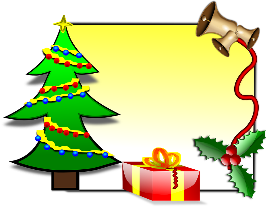 Xmas Banners Clipart - Small Christmas Card Template (600x465), Png Download