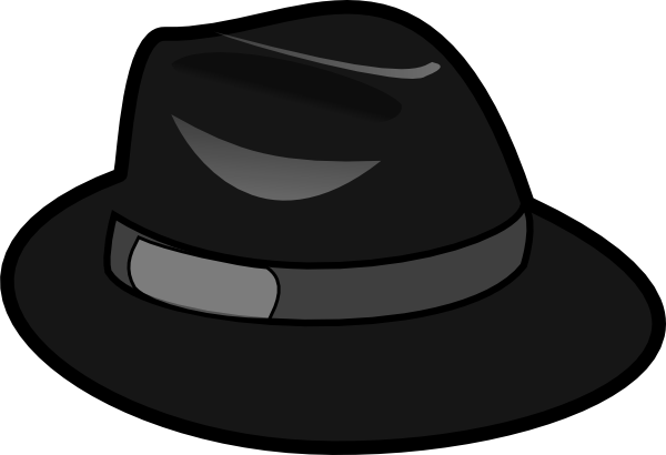 Black Hat Clipart Png (600x410), Png Download