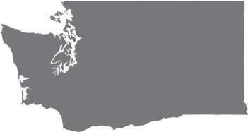 Highest Number Of Installation And Service Centers - Washington State Flag Map (350x350), Png Download