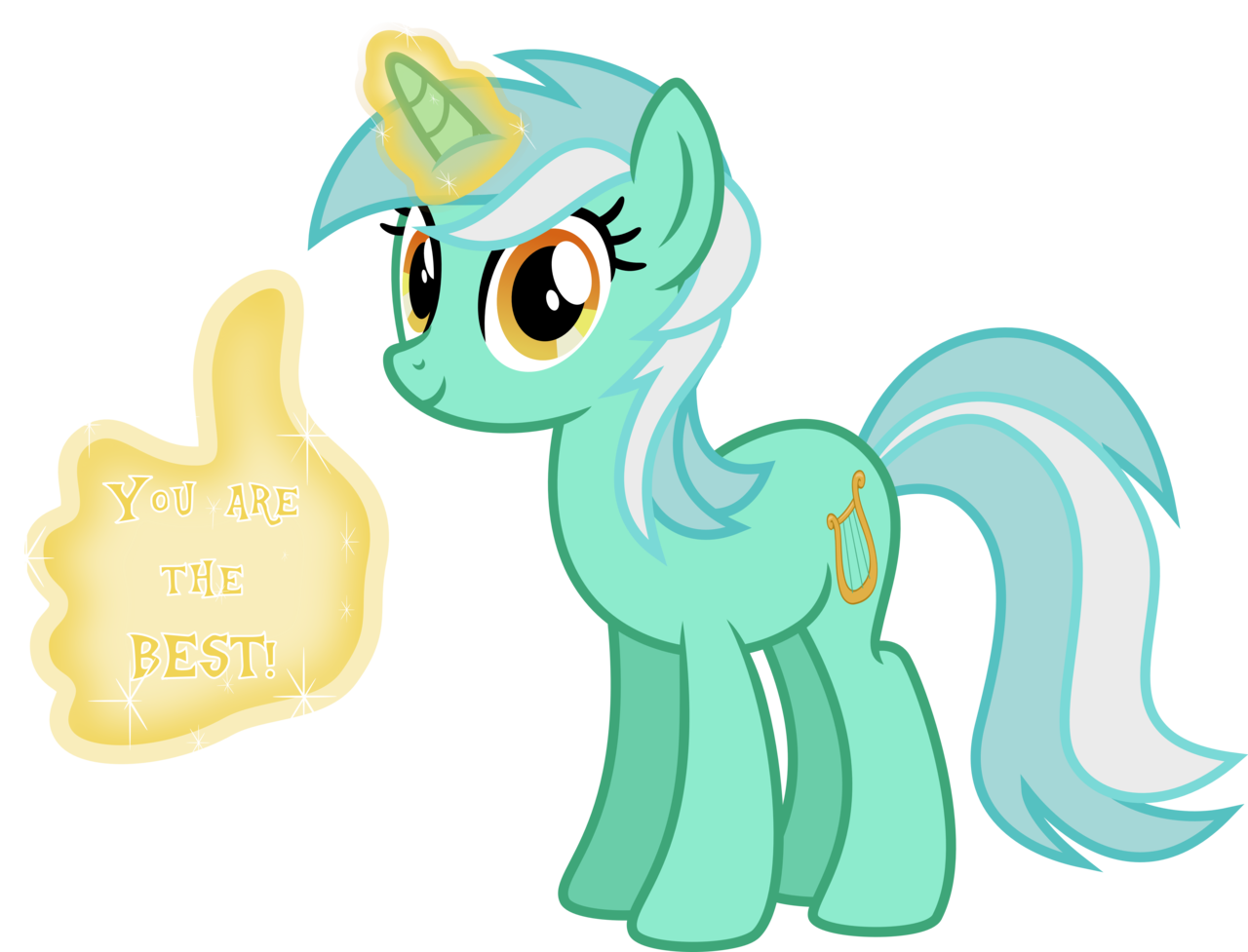 Osipush, Looking At You, Lyra Heartstrings, Safe, Simple - Mlp Comic Magic Touch (1280x977), Png Download