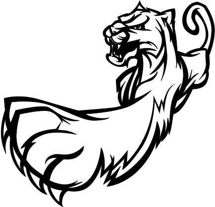 Panther Claw Png Graphic Transparent Stock - Cougar (600x470), Png Download