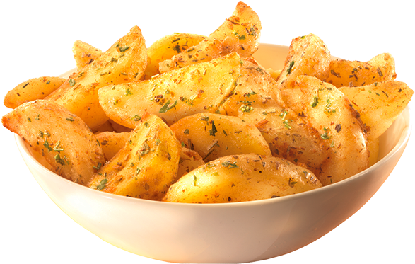 From The Farm To Your Plate - Potatoes Plate Png (640x405), Png Download