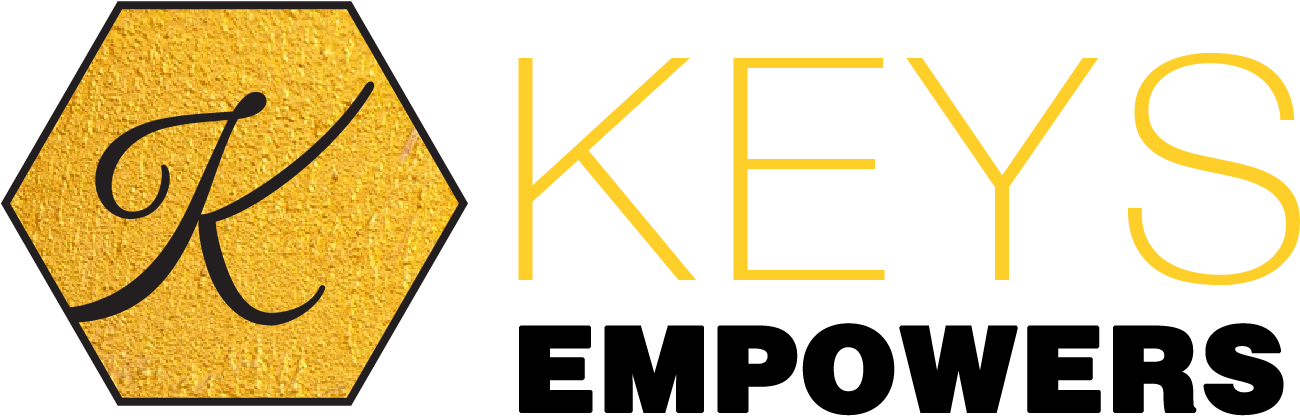 Keys Empowers Black Letters - Triangle (1368x483), Png Download