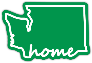 Washington Home Sticker - Washington (432x432), Png Download