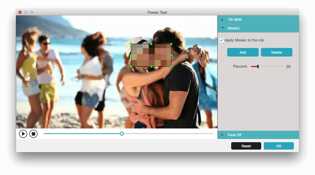 Filmora Mac Blur Face - Mosaic Effect Video (1101x613), Png Download