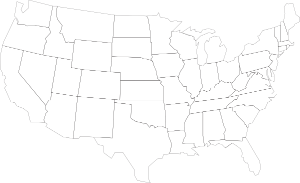 Picture Stock United Outline Map Clip Art At Clker - Going Away Party Invitations (600x365), Png Download