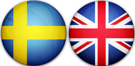 Swedish Flag English Flag (585x250), Png Download