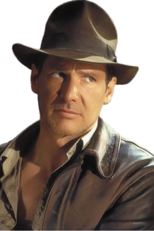 Harrison Ford Png - Henry Indiana Jones (301x450), Png Download