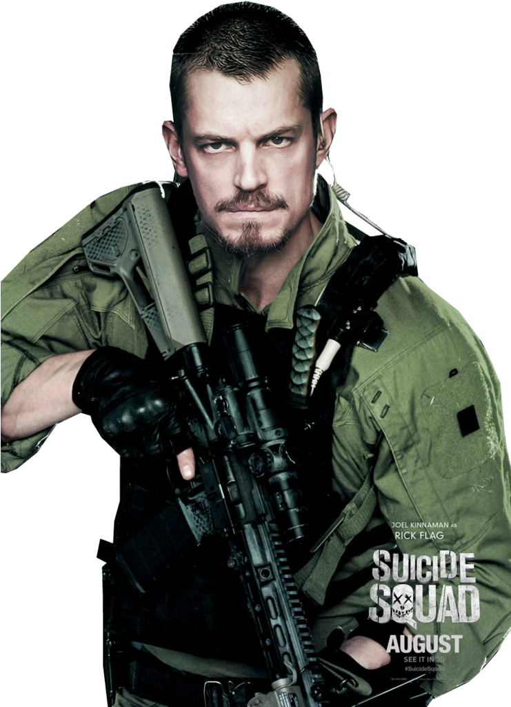 Png Esquadrão Suicida - Rick Flag Suicid Squad (740x1079), Png Download