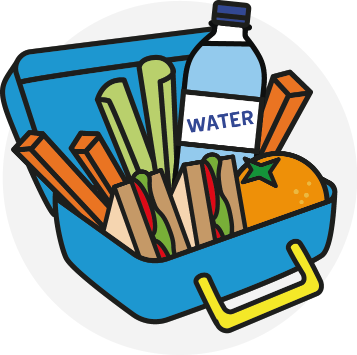 Clip Art Freeuse Library Collection Of Healthy Lunch - Lunch Box Clipart (714x711), Png Download