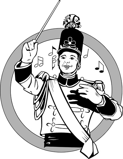 Marching Band Graphics - Marching Band Clipart Logos (400x516), Png Download