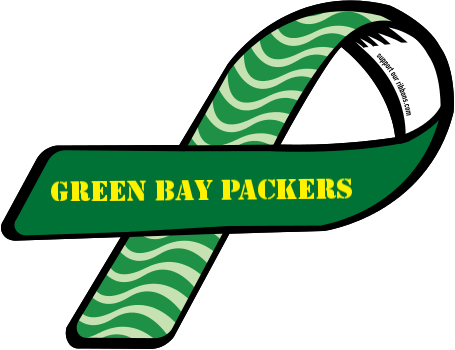 Green Bay Packers - Leukemia And Lymphoma Ribbon (455x350), Png Download