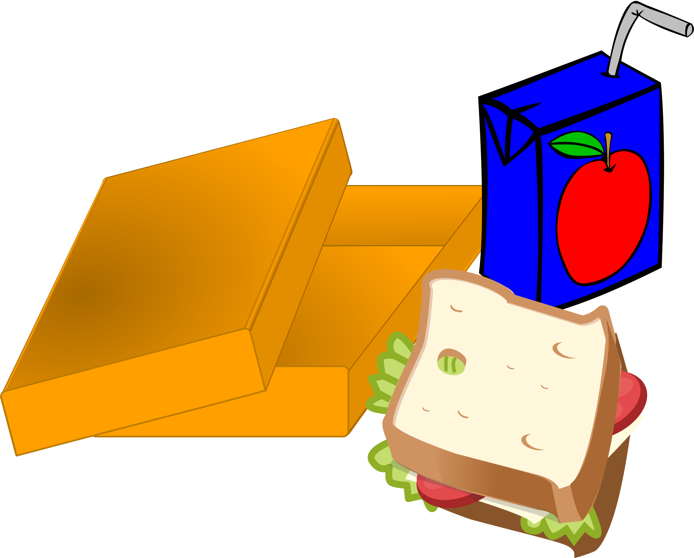 Free Icons Png - Sandwich And Juice Clipart (2400x1929), Png Download