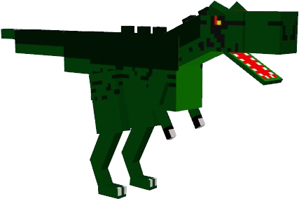Picture - Minecraft T Rex Png (437x295), Png Download