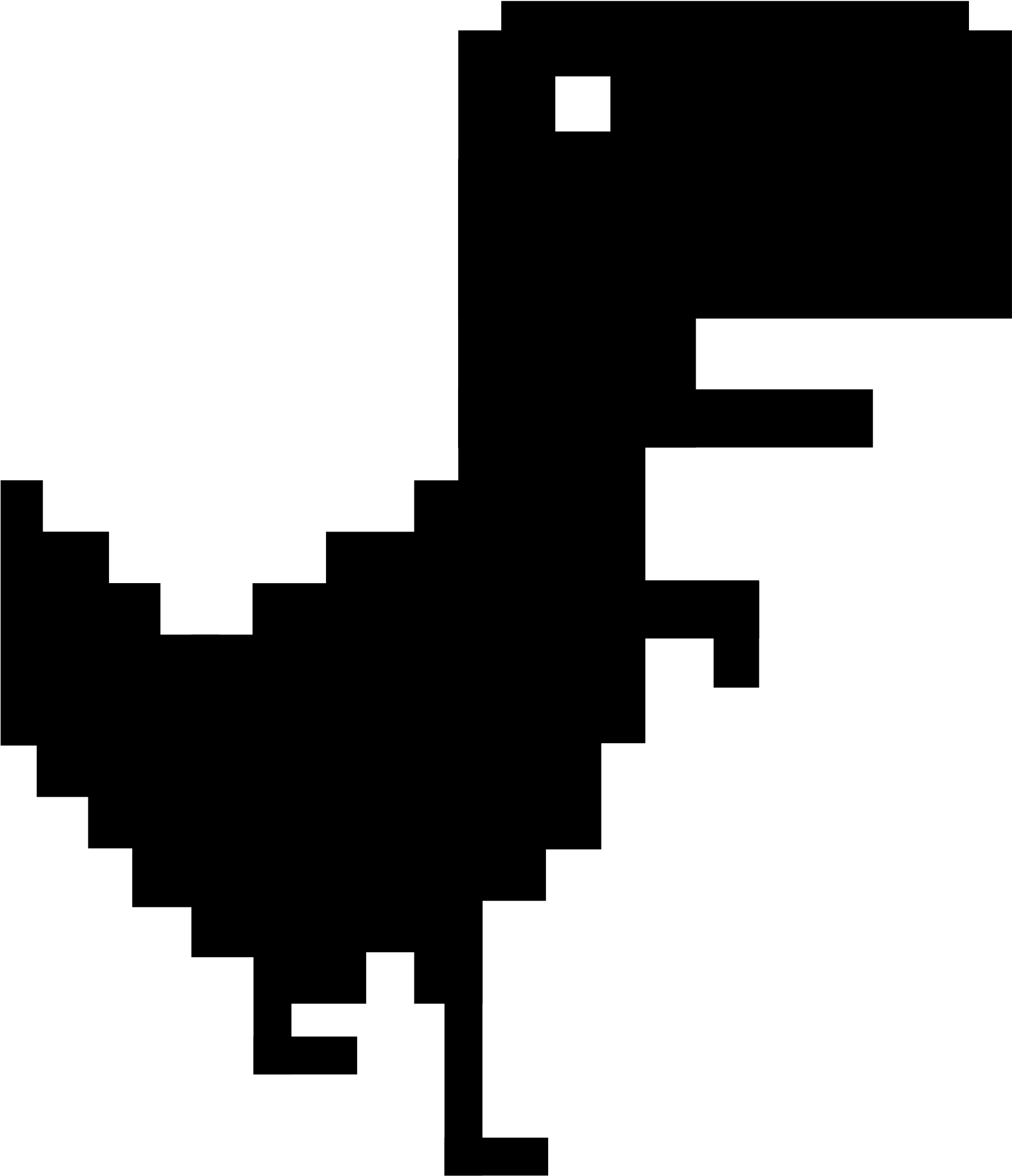 This Free Icons Png Design Of Tyrannosaurus Rex Pixel (2400x2400), Png Download