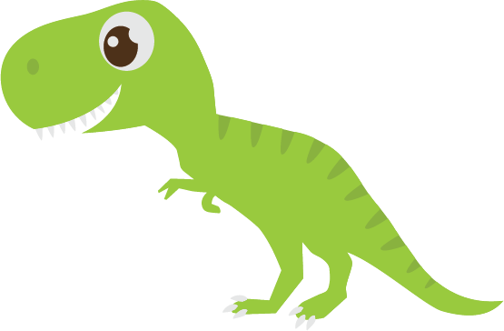 Tail Clipart T Rex - Dinosaur Clipart Transparent Background (555x364), Png Download