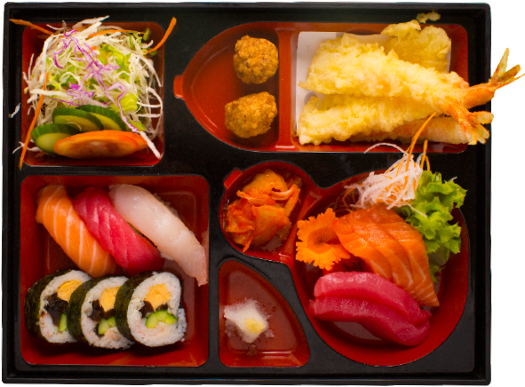 Samurai Special Bento Box - California Roll (600x600), Png Download