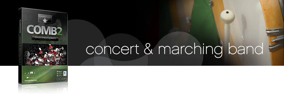 Garritan Concert & Marching Band 2 Sound Library - Garritan Concert & Marching Band 2 (boxed) (960x320), Png Download