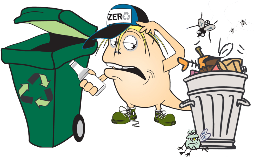 Litterless Lunch - Gifs De Basura (1000x606), Png Download