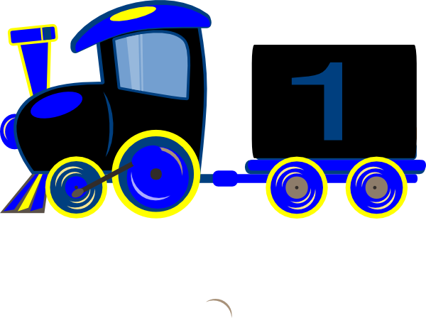Loco Train Clip Art - Train (600x448), Png Download