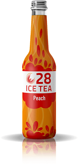 28i Packshot Peach - 28 Iced Tea (265x578), Png Download