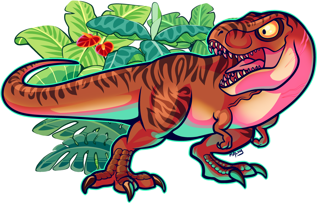 Jurassic Park Playfield T-rex Modfather Pinball Mods - Tiranosaurio Rex Animado (1273x795), Png Download