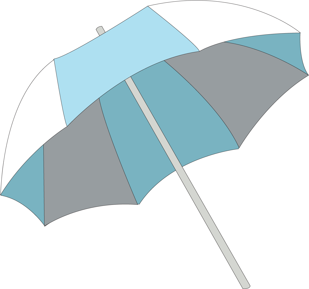 Pngs Render Black For Transparency, Even On A White - Beach Umbrella Transparent Background (1200x1200), Png Download