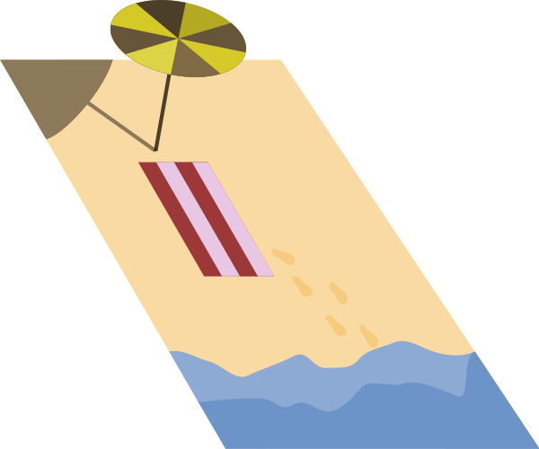 Beach Clipart Png (600x500), Png Download