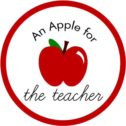 Apple For A Teacher Black Friday Special - Apple For My Teacher Printable (644x667), Png Download