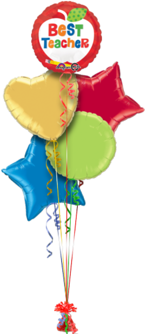 Best Teacher Apple Thanks Balloon - Happy Birthday Sister Balloon (286x686), Png Download