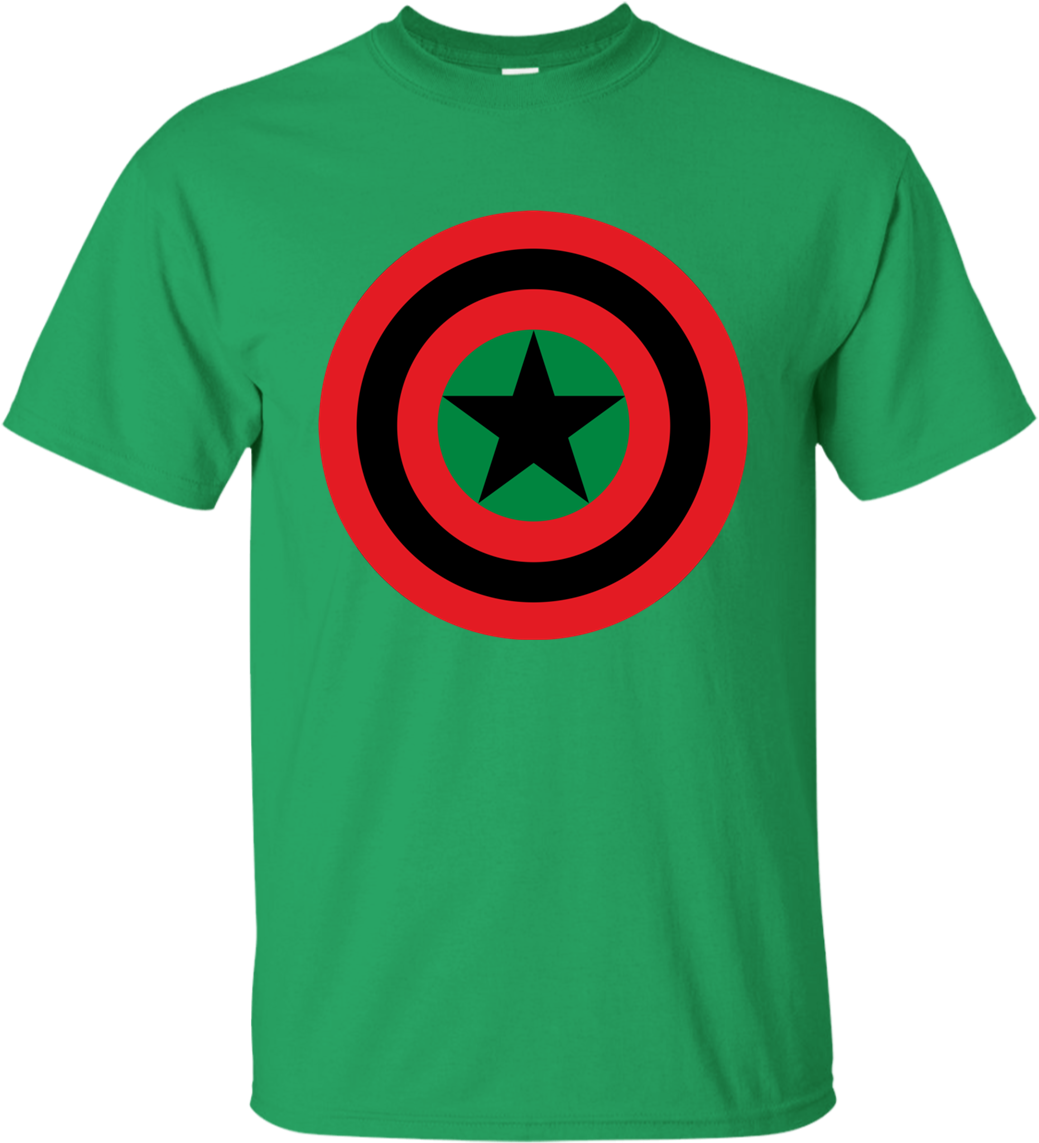 Black Star Shield - Shirt (1155x1155), Png Download
