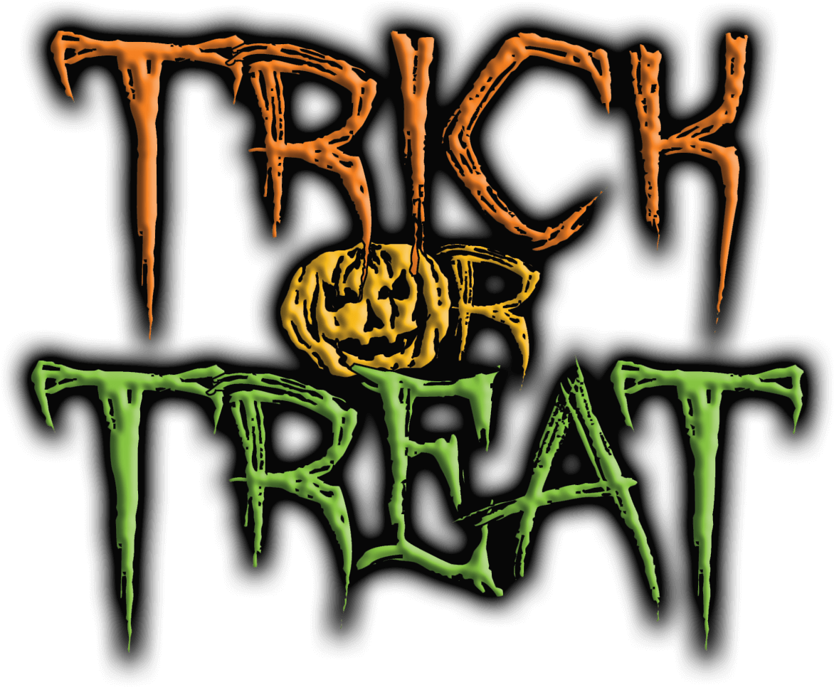 Clipart Resolution 1381*1080 - Trick Or Treat No Background (1381x1080), Png Download
