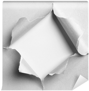Gray Torn Paper With Square Shape Wall Mural • Pixers® - Stock Photography (400x400), Png Download
