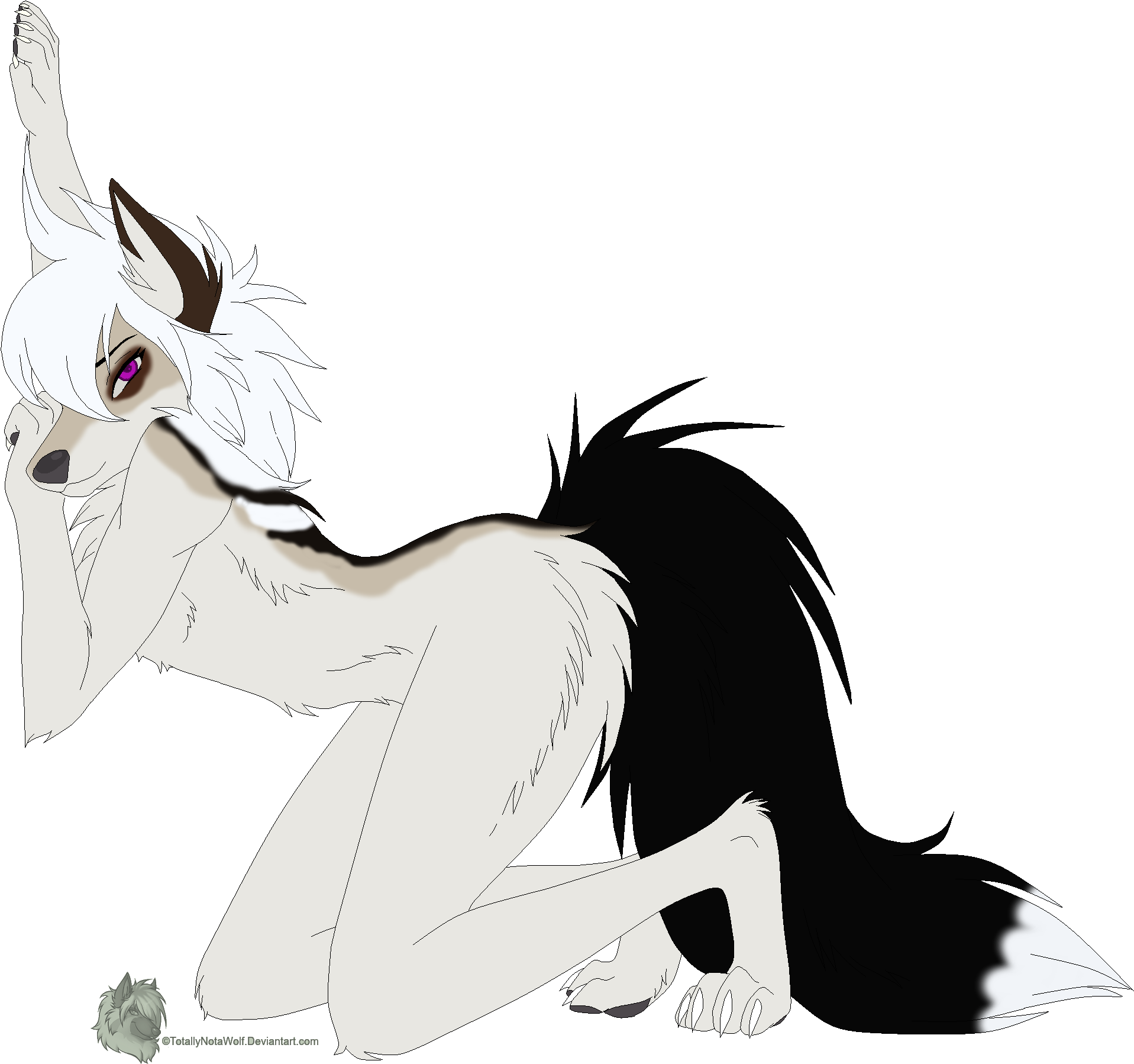 Lineart By Totallynotawolf - Illustration (1948x1840), Png Download