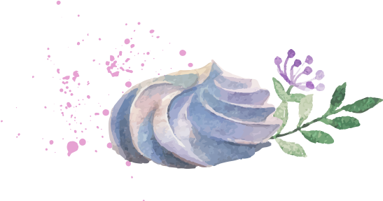 Fruits And Fresh Berries Topped With Low Fat Crème - Lilac (640x305), Png Download