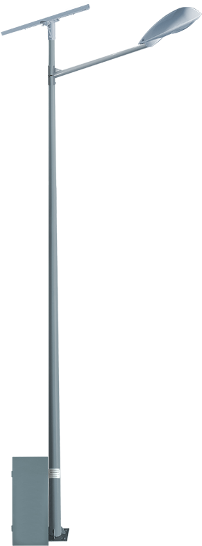 Lamp Post Clipart Park Light - Solar Street Light Battery Box (800x800), Png Download