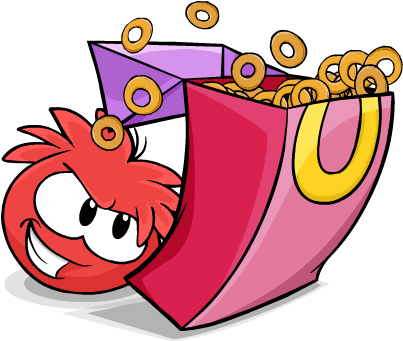 Red Puffle O Berries (476x402), Png Download