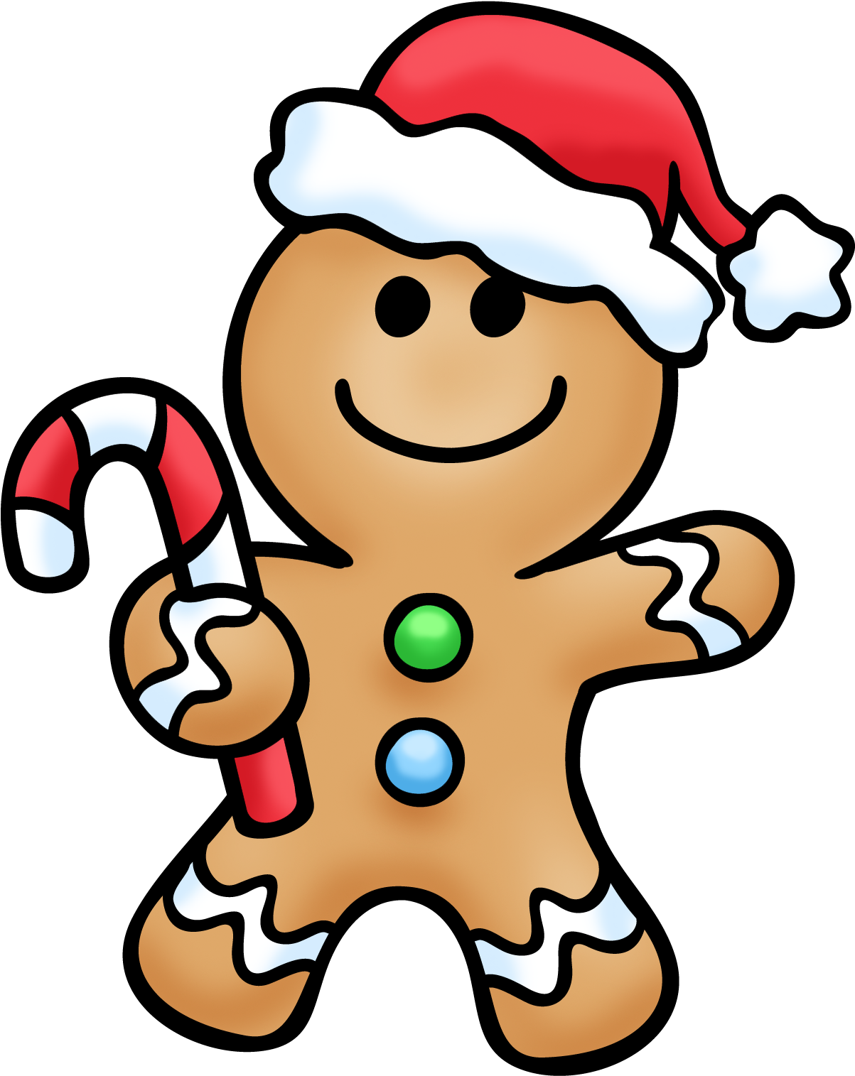 Banner Free Download Christmas Gingerbread Man Clipart - Gingerbread Man Clipart (1223x1536), Png Download