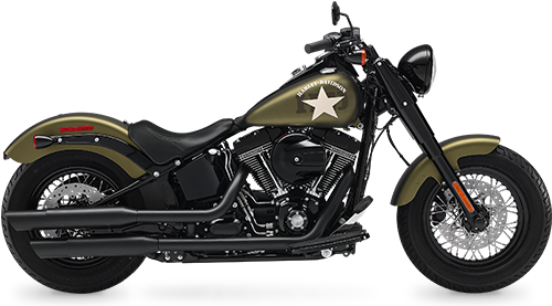 17 Soft Tail Slime S - Softail Slim S (530x300), Png Download