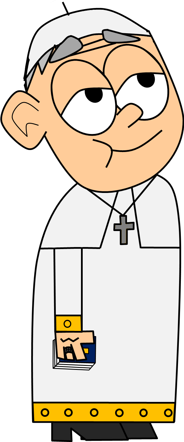 Pope Francis Vector - Pope Francis Clipart (800x1587), Png Download