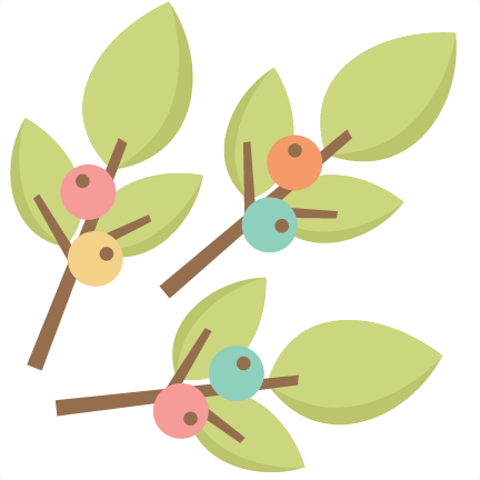 Twigs With Berries Svg Cutting Files For Scrapbooking - Berries And Twigs (432x432), Png Download