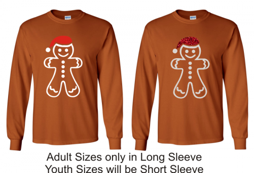 Gingerbread Man Texas Orange Long Sleeved T-shirt - Long Sleeve Make America Great Again Shirt (500x500), Png Download