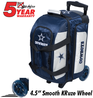 Kr Strikeforce Nfl Dallas Cowboys 2 Ball Roller Bowling - Kr Cruiser Double Roller Black Bowling Bag (350x350), Png Download