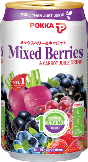 Mixed Berries & Carrot Juice Drink - Pokka Mixed Berries And Carrot Juice (450x750), Png Download