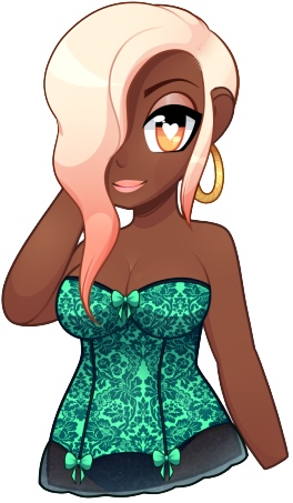 Renee Mysterious And Jade Corset - Video Game (274x462), Png Download