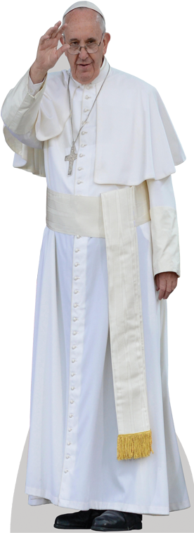 Pope Francis - Pope Francis Life Size Cutout By Celebrity Cutouts (363x757), Png Download